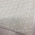 Embroidery White Knitting Fabric